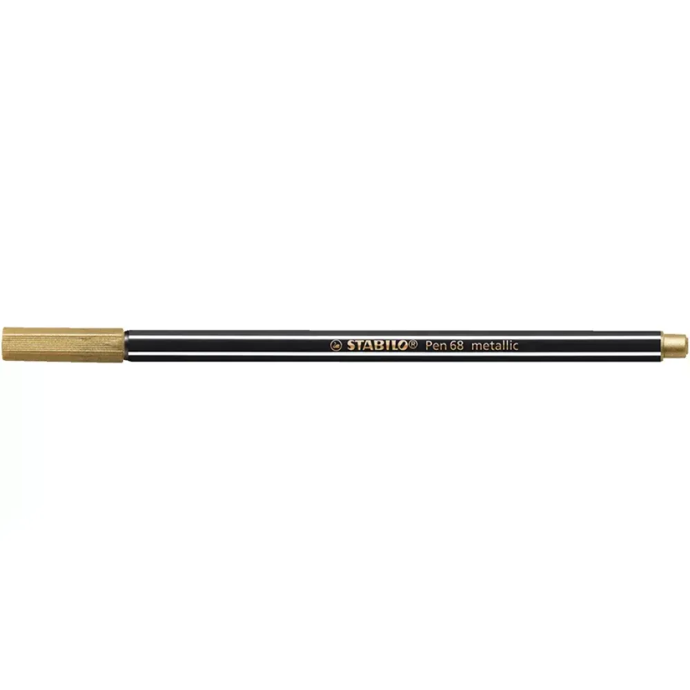 Marcador, Pen 68 Metallic, Punta 1.4 mm, Dorado, Unidad
