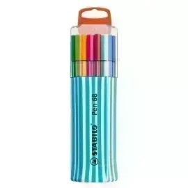 Marcador, Pen 68, Punta 1.0 mm, Estuche x 15 Unds. 15 Colores Surtidos