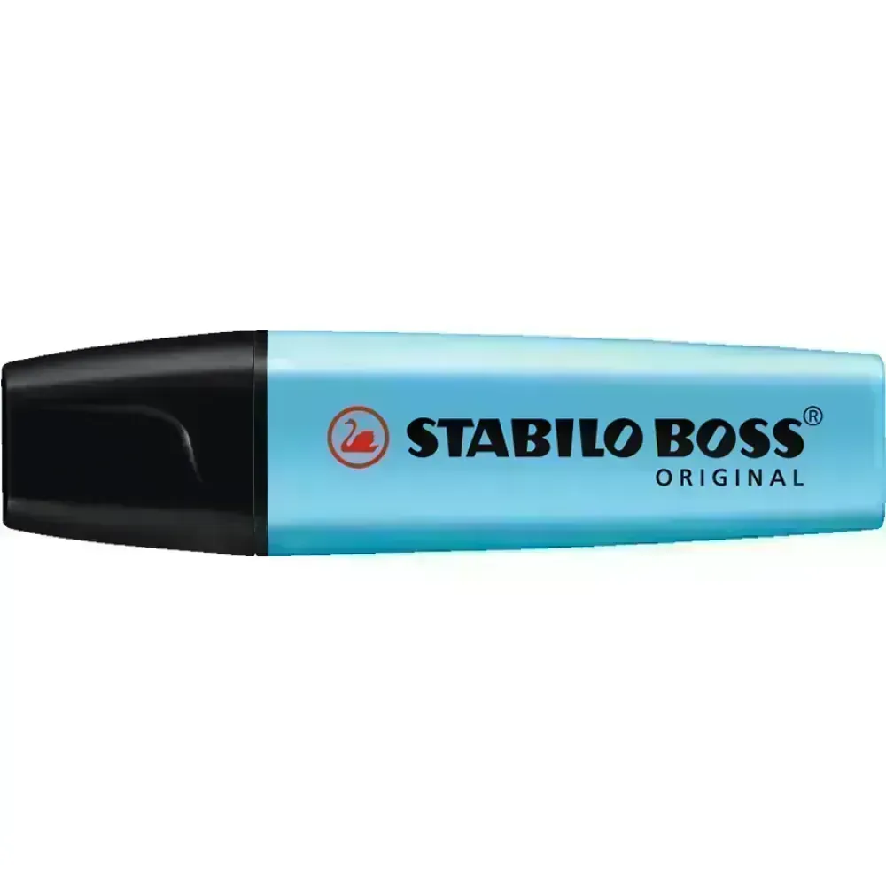 Resaltador, Boss, Punta Biselada 2.0-5.0 mm, Colores Fluo, Azul, Unidad