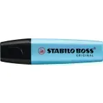 Resaltador, Boss, Punta Biselada 2.0-5.0 mm, Colores Fluo, Azul, Unidad