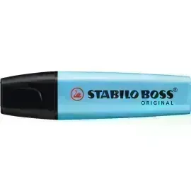 Resaltador, Boss, Punta Biselada 2.0-5.0 mm, Colores Fluo, Azul, Unidad