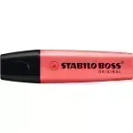 Resaltador, Boss, Punta Biselada 2.0-5.0 mm, Colores Fluo, Rojo, Unidad