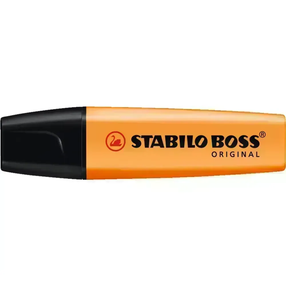 Resaltador, Boss, Punta Biselada 2.0-5.0 mm, Colores Fluo, Naranja, Unidad