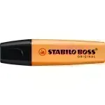 Resaltador, Boss, Punta Biselada 2.0-5.0 mm, Colores Fluo, Naranja, Unidad
