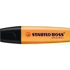 Resaltador, Boss, Punta Biselada 2.0-5.0 mm, Colores Fluo, Naranja, Unidad
