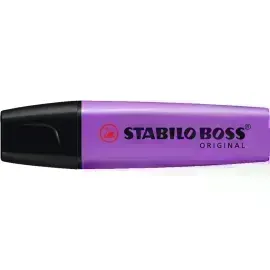 Resaltador, Boss, Punta Biselada 2.0-5.0 mm, Colores Fluo, Lavanda, Unidad