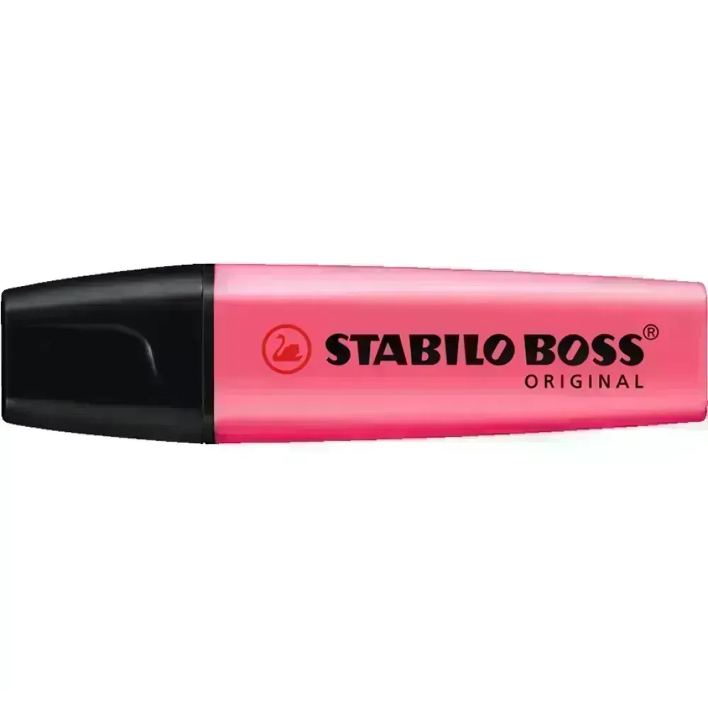Resaltador, Boss, Punta Biselada 2.0-5.0 mm, Colores Fluo, Rosado, Unidad