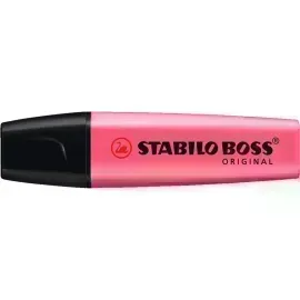 Resaltador, Boss, Punta Biselada 2.0-5.0 mm, Colores Fluo, Rosado, Unidad