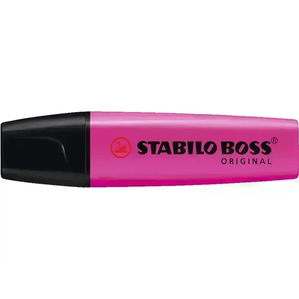 Resaltador, Boss, Punta Biselada 2.0-5.0 mm, Colores Fluo, Magenta, Unidad