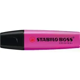 Resaltador, Boss, Punta Biselada 2.0-5.0 mm, Colores Fluo, Magenta, Unidad