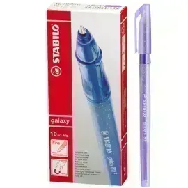 Bolígrafo, Galaxy 818, Punta Fina 0.38 mm, cuerpo opaco, Morado, Caja x 10 Unds. 