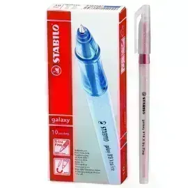 Bolígrafo, Galaxy 818, Punta X-Fina 0.3 mm, cuerpo traslúcido, Rojo, Caja x 10 Unds. 