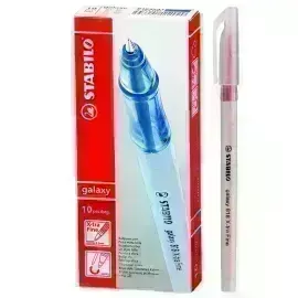 Bolígrafo, Galaxy 818, Punta X-Fina 0.3 mm, cuerpo traslúcido, Rosado, Caja x 10 Unds. 