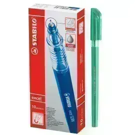 Bolígrafo, Excel 828NF, Punta Aguja 0.38 mm, cuerpo opaco, Verde, Caja x 10 Unds. 