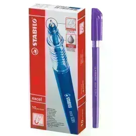 Bolígrafo, Excel 828NF, Punta Aguja 0.38 mm, cuerpo opaco, Morado, Caja x 10 Unds. 
