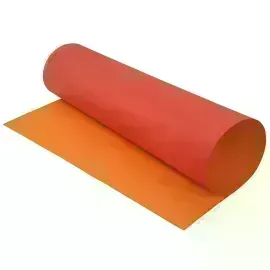 Cartulina Col. Reversible, 50 cm x 65 cm, Naranja / Rojo, Und.