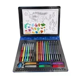 Colouring Set Case, Verde, Dinos, 1 Set
