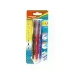 Bolígrafo, Gel Roller Borrable, 0.7 mm, Blister x 3 Unds. A-N-R