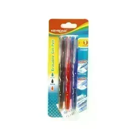 Bolígrafo, Gel Roller Borrable, 0.7 mm, Blister x 3 Unds. A-N-R