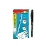 Bolígrafos, Gel Roller Borrable, Negro, Caja x 12 Unds.