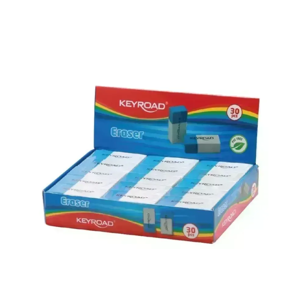 Borrador, White Blue Eraser, Caja x 30 Unds.