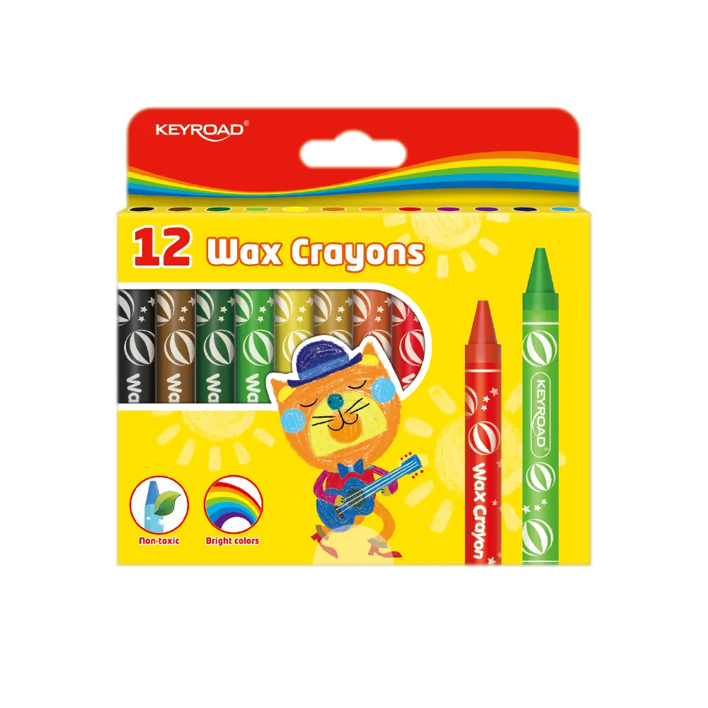 Crayones de Cera, Jumbo, 11 mm, Caja x 12 Colores