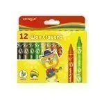 Crayones de Cera, Jumbo, 11 mm, Caja x 12 Colores