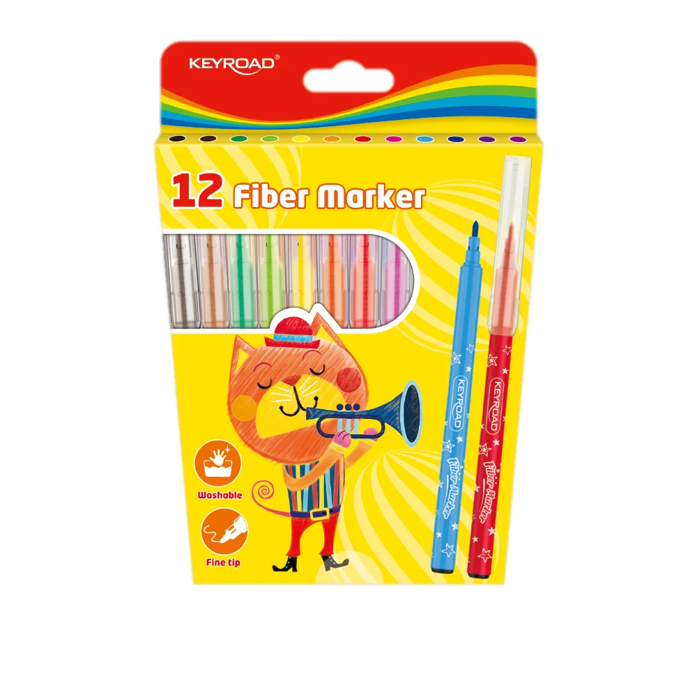 Marcadores Escolares, Caja x 12 Colores