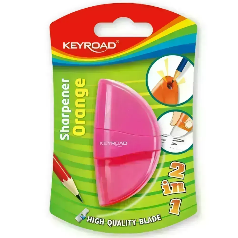 Sacap., 1 Hueco con Borrador,  Orange,   Blister x 1 Und