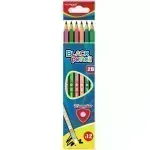 Lápices de Grafito, 2B, Caja x 12 Unds. (cuerpo colores)