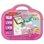 Colouring Travel Box, Rosado, Happy Unicorn, 1 Set