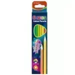 Lápices de Color, Neón, Triangulares, Caja x 6 Colores