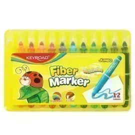 Marcadores Escolares, Jumbo XL, Estuche x 12 Colores