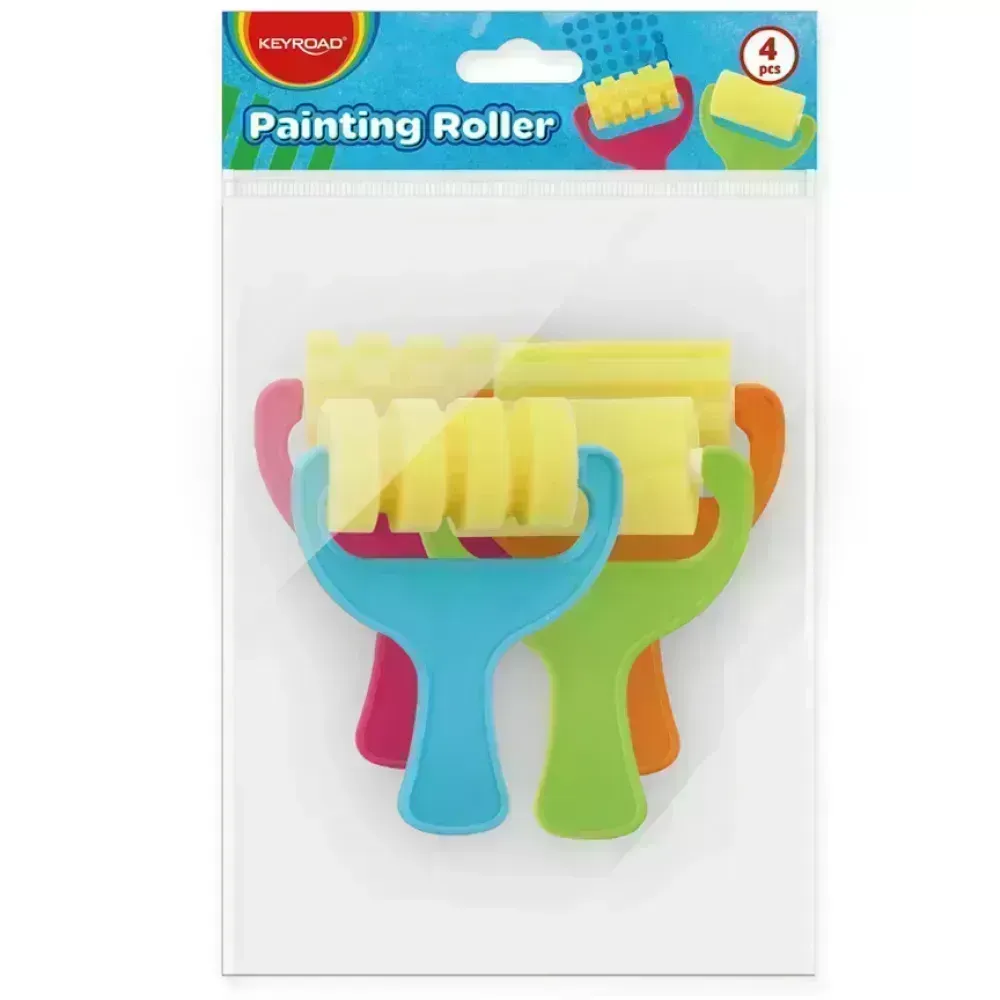 Brochas Infantiles, Funny, Painting Roller, Pack x 4 Unds.