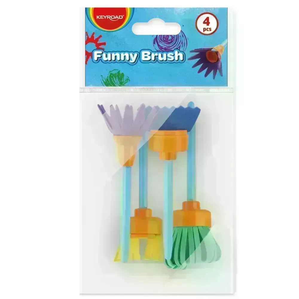 Brochas Infantiles, Funny, Brush, Pack x 4 Unds.