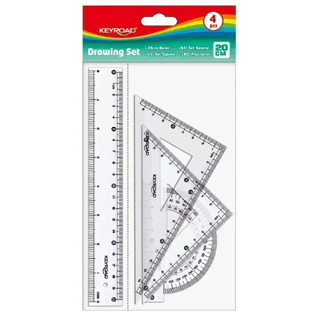Juego Geometrico Plástico, 20 cm.