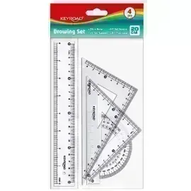 Juego Geometrico Plástico, 20 cm.