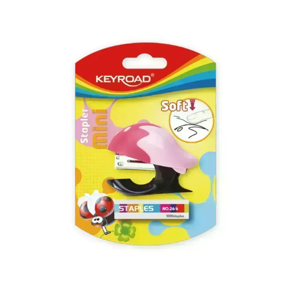 Set Grapadora Mini + Grapas 26/6, Blister.