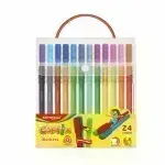 Marcadores Escolares, Capfix, Est Plástico x 24 Colores