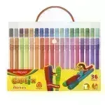 Marcadores Escolares, Capfix, Est Plástico x 36 Colores