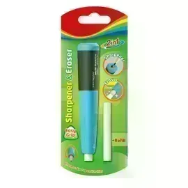 Borrador y Sacap., 2 en 1, Tipo Lapiz, Blister x 1 Und.