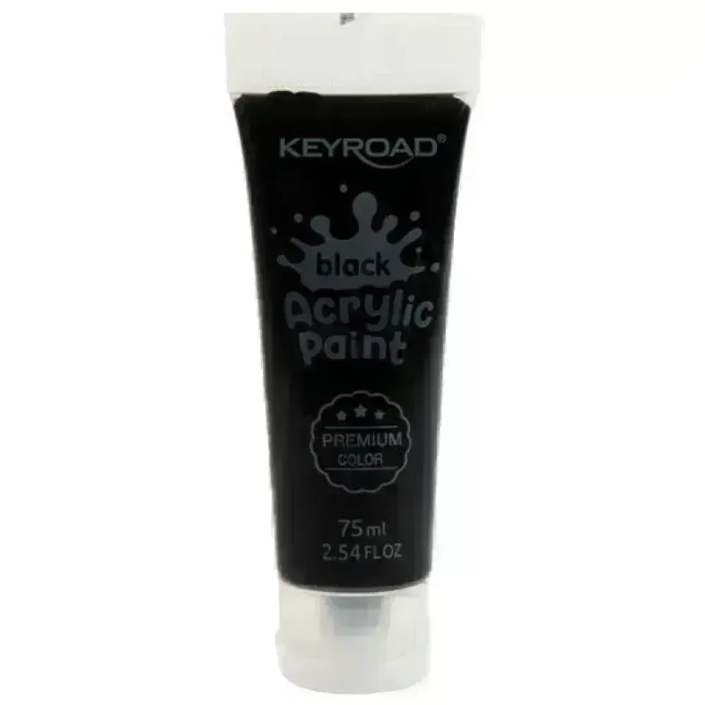 Pint. Acrílica, Acrylic Paint 75 mL, Negro, 1 Und