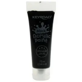 Pint. Acrílica, Acrylic Paint 75 mL, Negro, 1 Und