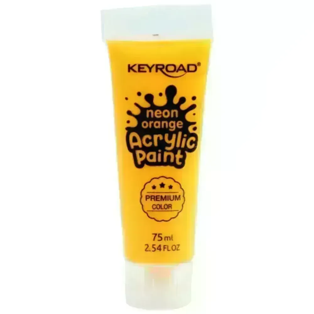 Pint. Acrílica, Acrylic Paint 75 mL, Naranja Neon, 1 Und
