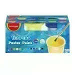 Témpera Escolar, Caja x 12 Colores x 25 mL. Pote Apilable