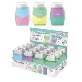 Sacap., 2 Huecos con Borrador,  Faces Pastel, Exh x 16 Unds.
