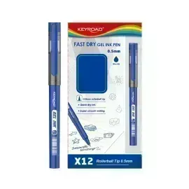 Bolígrafo, Gel 0.5 mm, Azul, Caja x 12 Unds. 