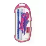 Compás, Escolar + Jgo. Matemático, Compax,  Estuche x 1 Und.
