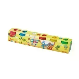 Masillas, Play Dough, Caja 6 Potes x 75 g. c.u. Col. Surt.