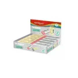 Borrador, Tec-Eraser Metallic (61x22x12 mm), Caja x 20 Unds.